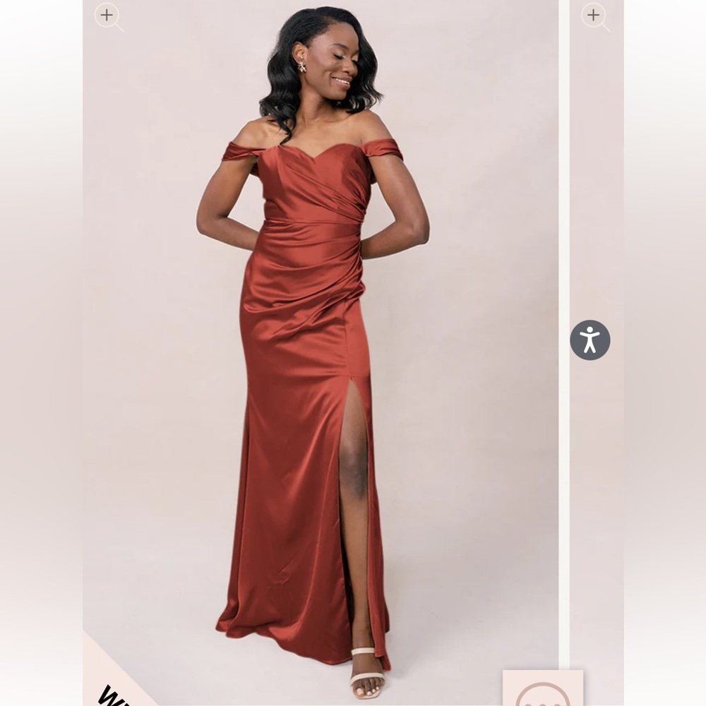 Revelry Ariel Convertible Satin Dress